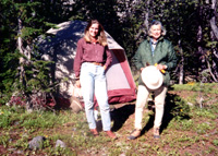 Overnight packtrip accommodations.